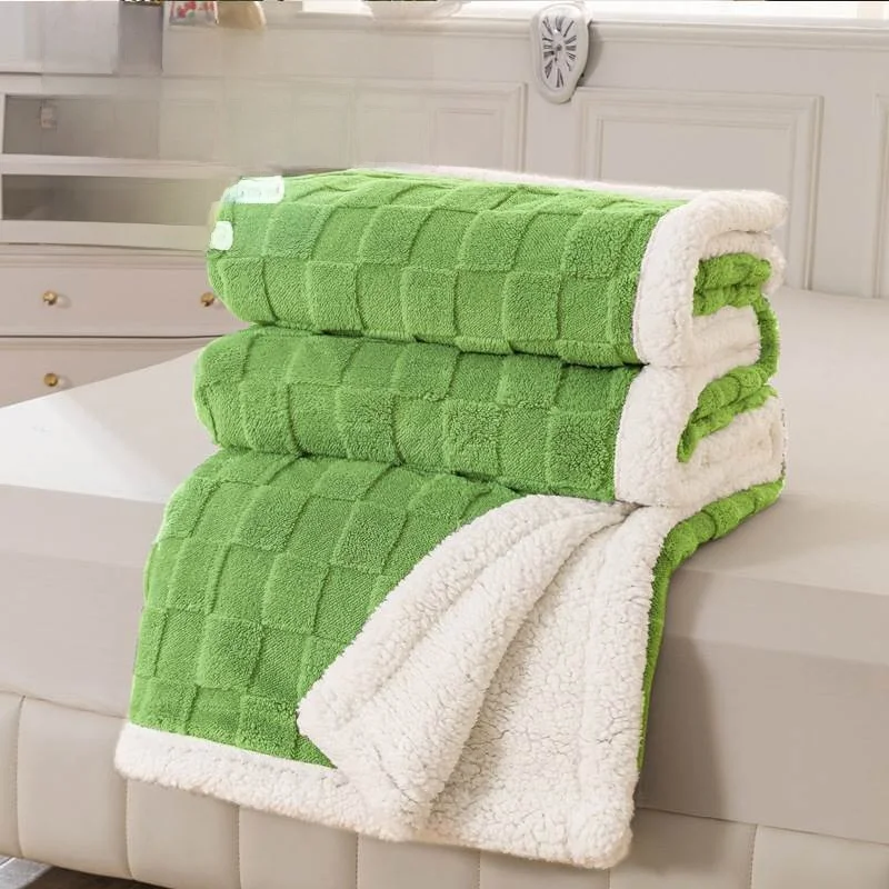 Thickened Double Layer Embroidered Fluffy Blanket Nordic Lamb Velvet Chessboard Nap Blanket Sofa Blanket Warmth All Seasons
Thickened Double Layer Embroidered Fluffy Blanket Nordic Lamb Velvet Chessboard Nap Blanket Sofa Blanket Warmth All Seasons