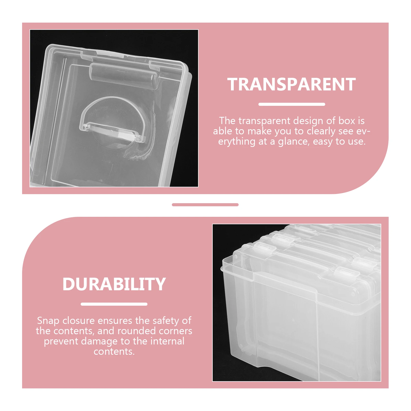 Plastic Photo Storage Box Transparent Container for Screws Nails Bolts Accessories Organizer Desktop Photos Keeper Case Craft
Plastic Photo Storage Box Transparent Container for Screws Nails Bolts Accessories Organizer Desktop Photos Keeper Case Craft