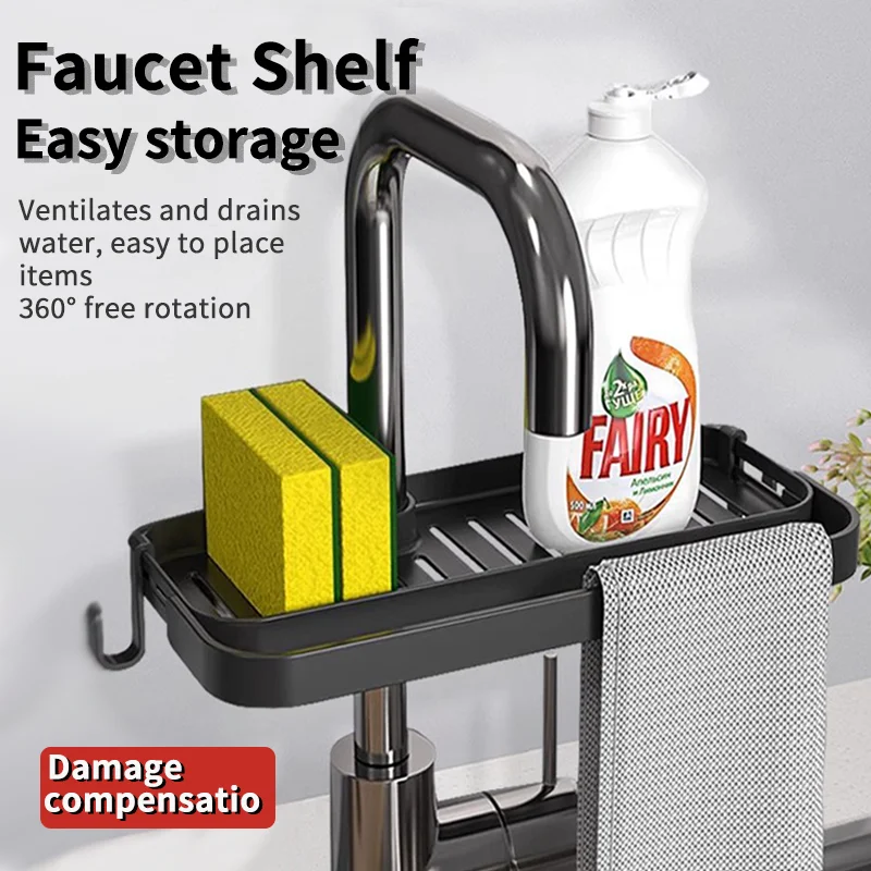 Kitchen Sink Drain Holder Adjustable Height Flexible and Rotatable Hanging Faucet Rack Suitable for Soap Sponges Brushes
Kitchen Sink Drain Holder Adjustable Height Flexible and Rotatable Hanging Faucet Rack Suitable for Soap Sponges Brushes