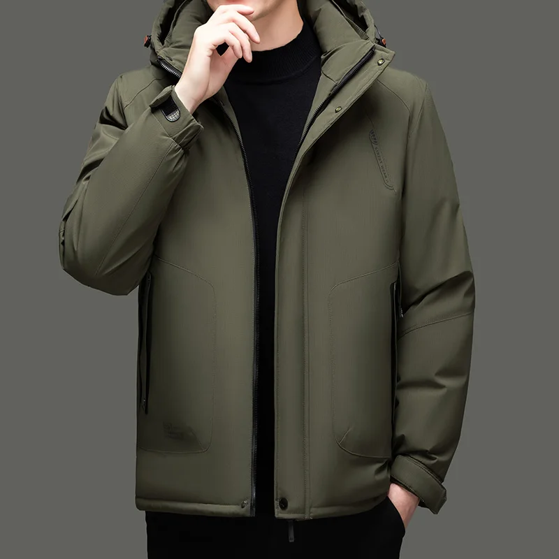 Winter Long Parka Men Hooded Coat Windproof Cotton-padded Parkas Coat Warm And Comfortable Male Fashion Striped Velvet Coat 
Winter Long Parka Men Hooded Coat Windproof Cotton-padded Parkas Coat Warm And Comfortable Male Fashion Striped Velvet Coat