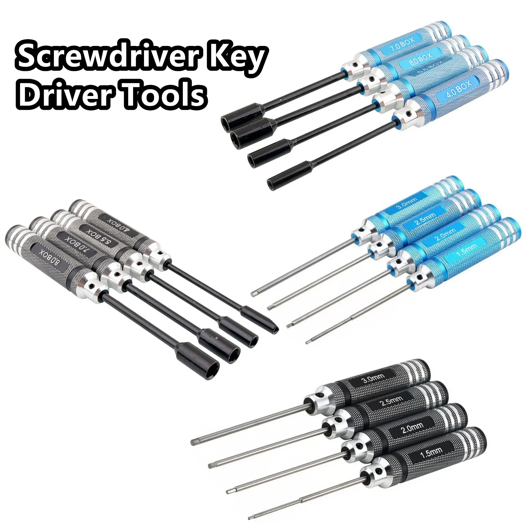 4Pcs Titanium Hex Screwdriver Set 1.5/2.0/2.5/3.0mm - Hardened Steel for RC Car/Helicopter/Boat - Durable Repair Tools
4Pcs Titanium Hex Screwdriver Set 1.5/2.0/2.5/3.0mm - Hardened Steel for RC Car/Helicopter/Boat - Durable Repair Tools