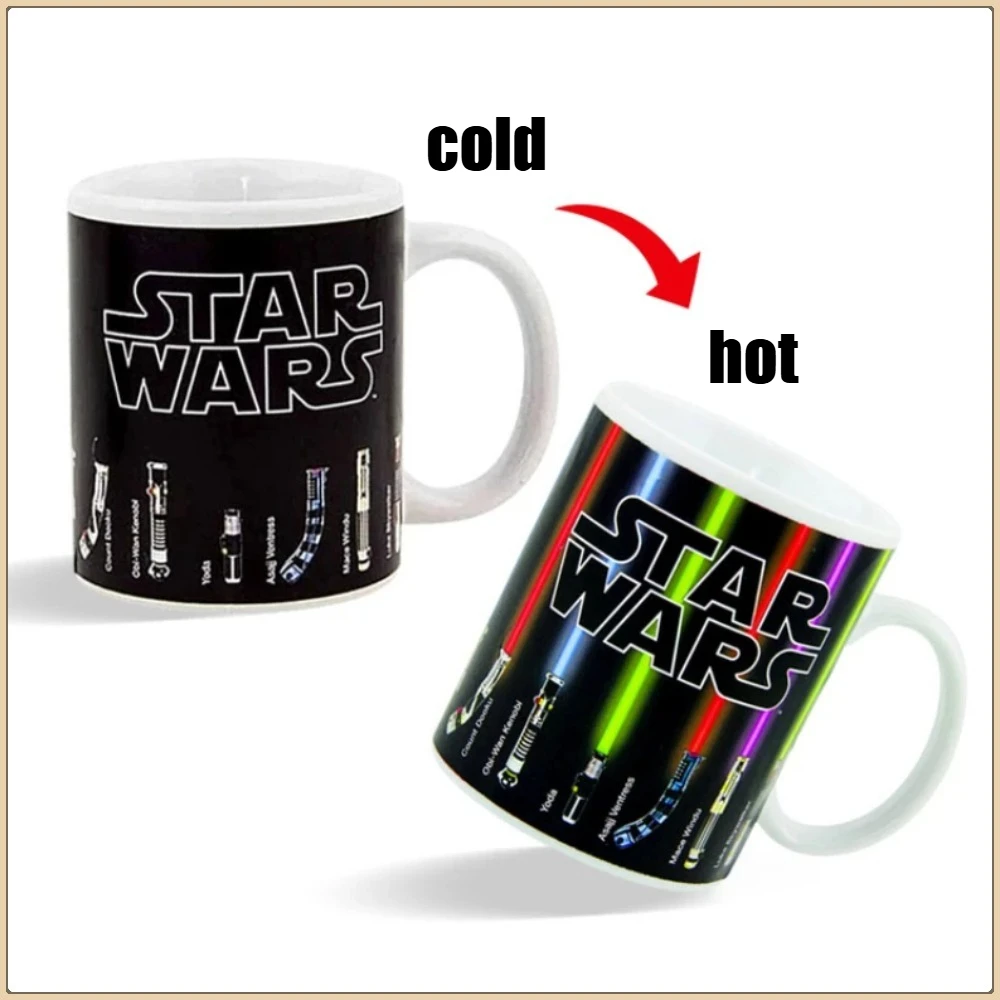ЗВЕЗДНЫЕ ВОЙНЫ, креативный световой меч, тепловое реагирование, керамическая кружка, меняющая цвет, теплая кофейная кружка, чашка для молока, офисная чашка для напитков
ЗВЕЗДНЫЕ ВОЙНЫ, креативный световой меч, тепловое реагирование, керамическая кружка, меняющая цвет, теплая кофейная кружка, чашка для молока, офисная чашка для напитков