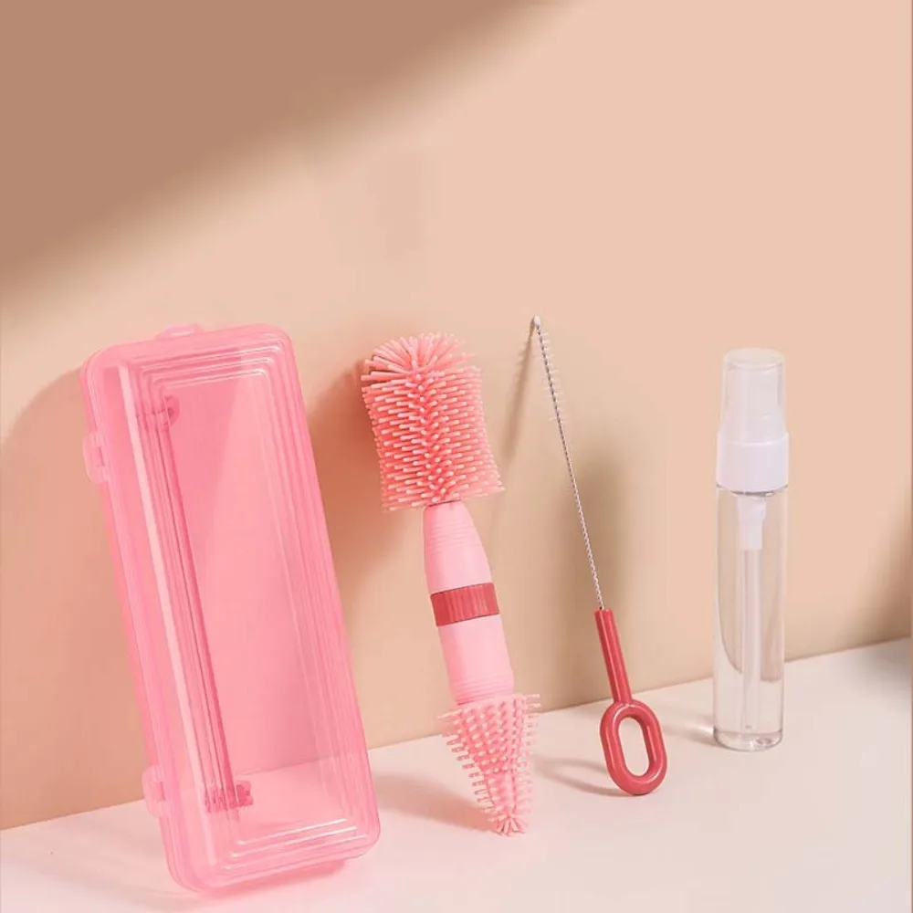 ABS Bottle Cleaning Brush Set Anti-lost Bottle Brush Pacifier Straw Scrubber Straw Brush TPR Baby Nipple Brush Kit Tableware
ABS Bottle Cleaning Brush Set Anti-lost Bottle Brush Pacifier Straw Scrubber Straw Brush TPR Baby Nipple Brush Kit Tableware