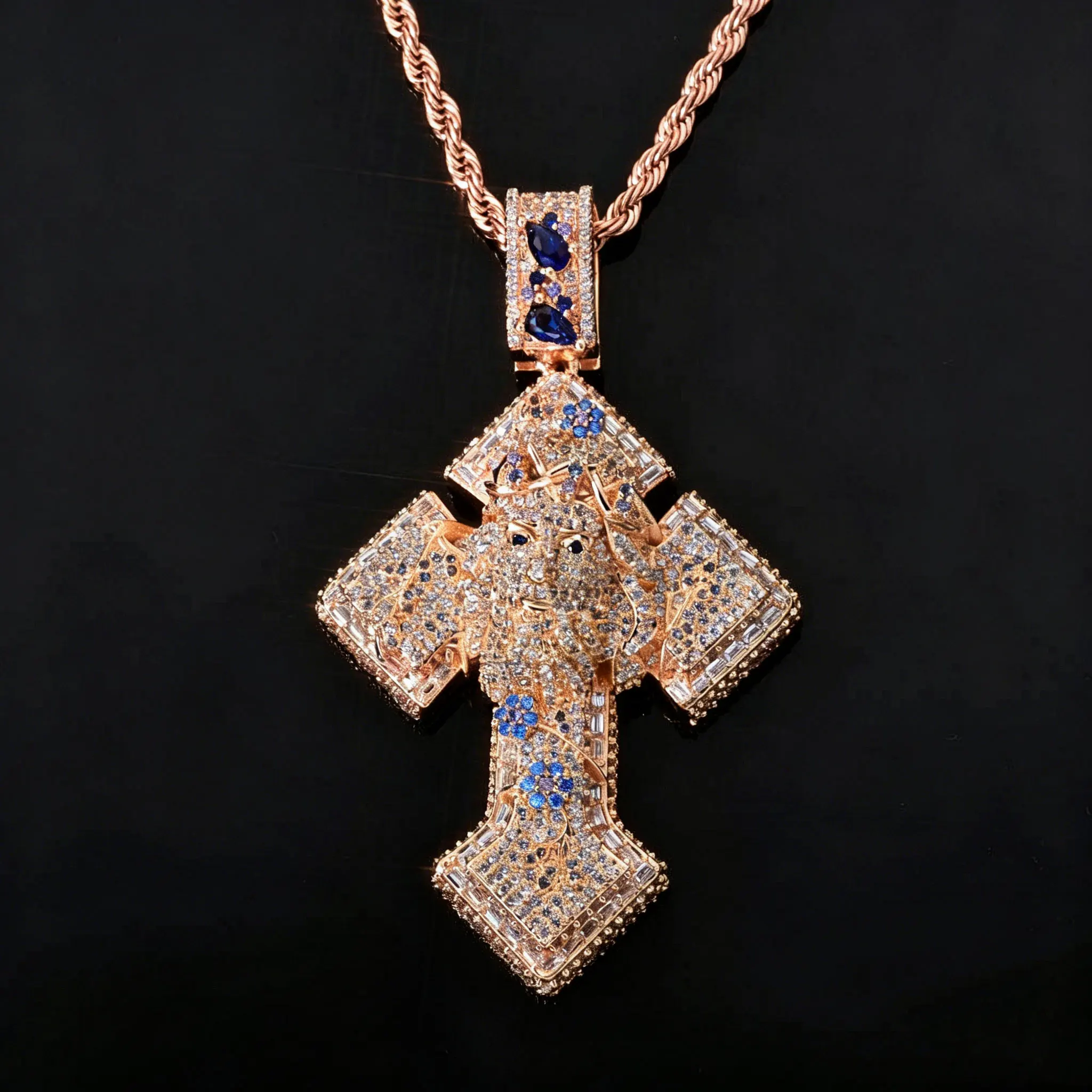 LYEE CYEE New Blue Water Drop Cubic Zirconia Jesus Head Cross Pendant Necklace Flower Shape Geometric Pendant Trendy Hip Hop Party Decoration Accessories Fashion Charm Jewelry
LYEE CYEE New Blue Water Drop Cubic Zirconia Jesus Head Cross Pendant Necklace Flower Shape Geometric Pendant Trendy Hip Hop Party Decoration Accessories Fashion Charm Jewelry