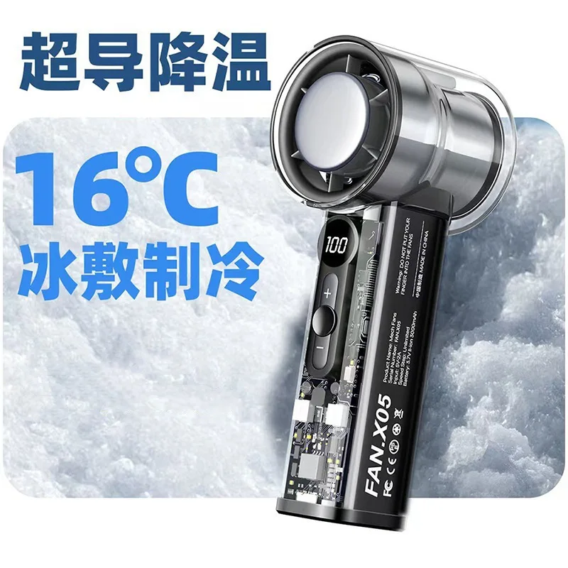Explosive refrigeration ice pack handheld transparent small fan USB rechargeable digital display mini high-speed turbo violent
Explosive refrigeration ice pack handheld transparent small fan USB rechargeable digital display mini high-speed turbo violent