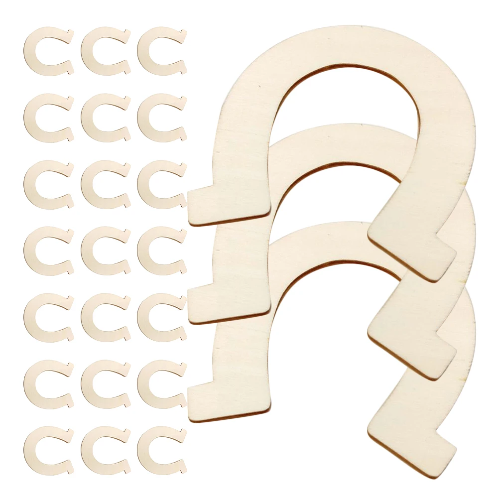 24pcs DIY Environmentally Friendly Wood Chips Unfinished Horseshoe Shape Cutouts Home Decor Holiday Ornaments Wreath Kids Rooms
24pcs DIY Environmentally Friendly Wood Chips Unfinished Horseshoe Shape Cutouts Home Decor Holiday Ornaments Wreath Kids Rooms