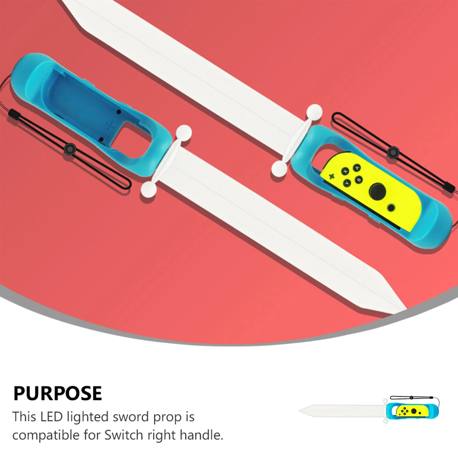 LED Game Sword Compatible Handle Lightweight Durable ABS Material Easy Install Gaming Prop LED Game Sword
LED Game Sword Compatible Handle Lightweight Durable ABS Material Easy Install Gaming Prop LED Game Sword