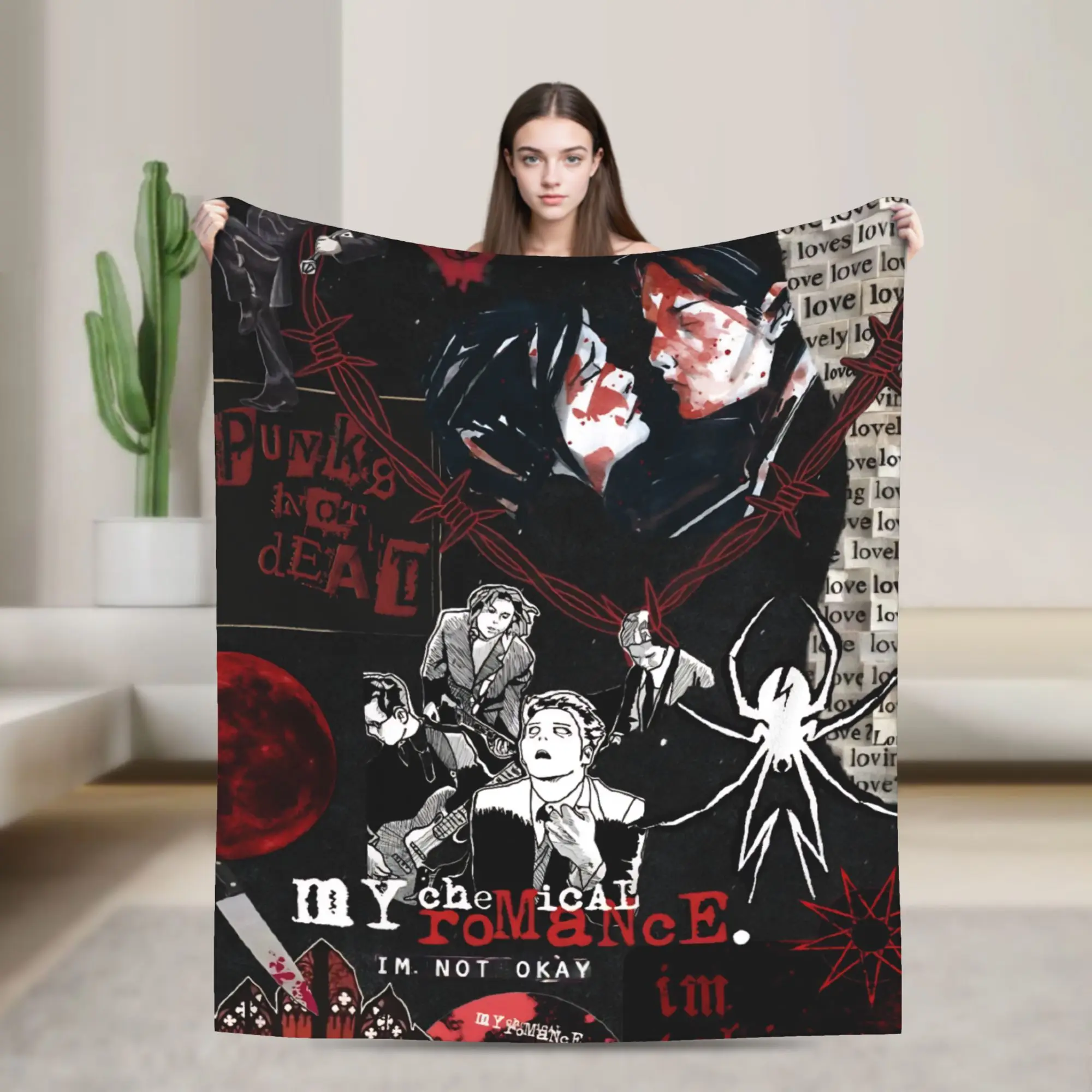 My Chemical Romance Warm Soft Blankets Airplane Travel Plush Throw Blanket Funny Couch Chair Flannel Bedspread Sofa Bed Cover
My Chemical Romance Warm Soft Blankets Airplane Travel Plush Throw Blanket Funny Couch Chair Flannel Bedspread Sofa Bed Cover