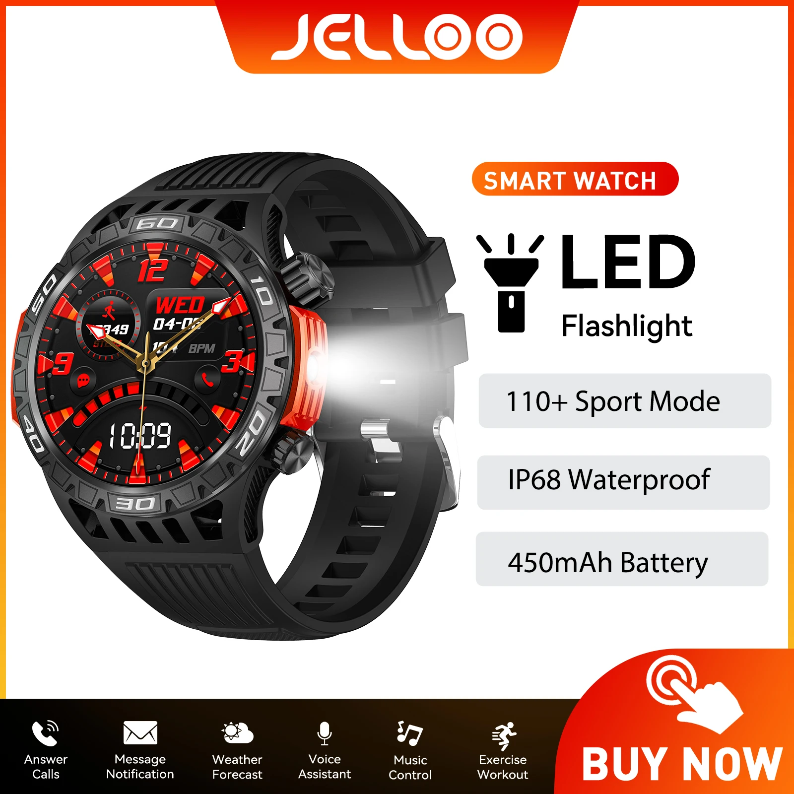 EIGIIS Smart Watch for Men with LED Flashlight Compass 100+Sports Modes Rugged with Fitness Tracker Heart Rate Sports SmartWatch
EIGIIS Smart Watch for Men with LED Flashlight Compass 100+Sports Modes Rugged with Fitness Tracker Heart Rate Sports SmartWatch