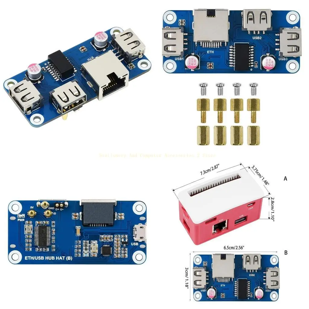 Ethernet USB HUB Box for Case for
Ethernet USB HUB Box for Case for