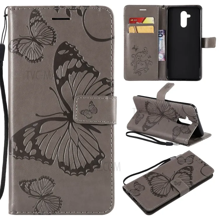 KT Imprinting Flower Series-2 Imprint Butterfly Flower Leather Wallet Magnetic Stand Cover for Huawei Mate 20 Lite - Grey
KT Imprinting Flower Series-2 Imprint Butterfly Flower Leather Wallet Magnetic Stand Cover for Huawei Mate 20 Lite - Grey