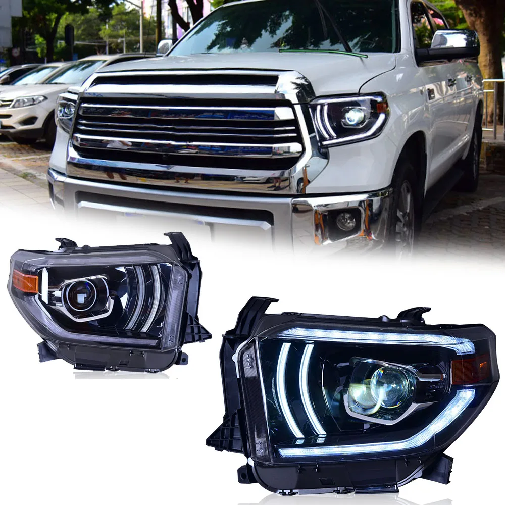 Стайлинговые светодиодные фары для Toyota TUNDRA 14-20, новый стиль, светодиодные DRL, автомобильные фары в сборе, аксессуары для сигнала, модифицированная лампа
Стайлинговые светодиодные фары для Toyota TUNDRA 14-20, новый стиль, светодиодные DRL, автомобильные фары в сборе, аксессуары для сигнала, модифицированная лампа