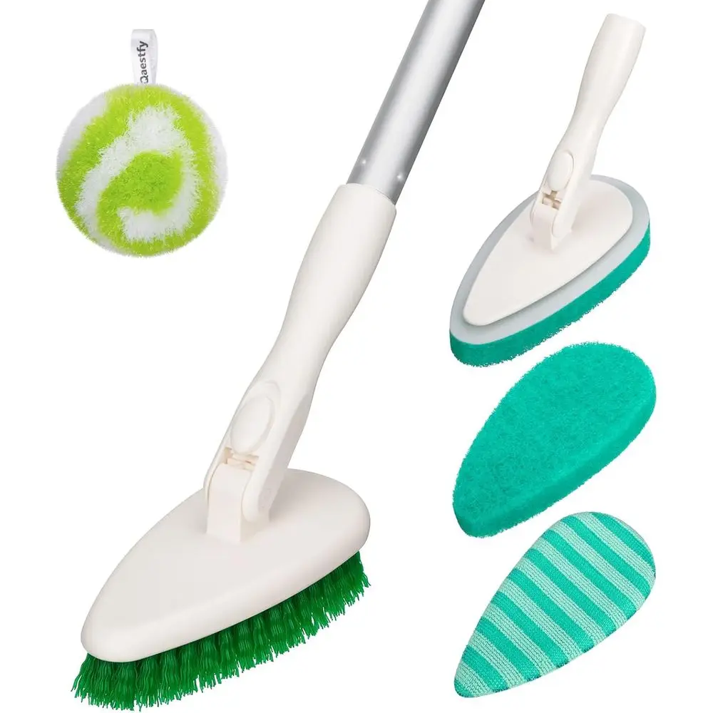 Long Handle Tub and Tile Shower Scrubber, 51 Non-Scratch Cleaning Brush with Soft and Stiff Bristles
Long Handle Tub and Tile Shower Scrubber, 51 Non-Scratch Cleaning Brush with Soft and Stiff Bristles