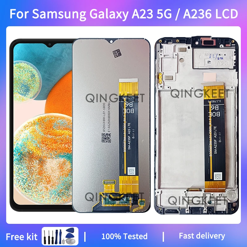 6,6 "Новинка для Samsung Galaxy A23 Женский ЖК-дисплей с сенсорным экраном и дигитайзером в сборе для Galaxy A23 A236 ЖК-дисплей с рамкой
6,6 "Новинка для Samsung Galaxy A23 Женский ЖК-дисплей с сенсорным экраном и дигитайзером в сборе для Galaxy A23 A236 ЖК-дисплей с рамкой
