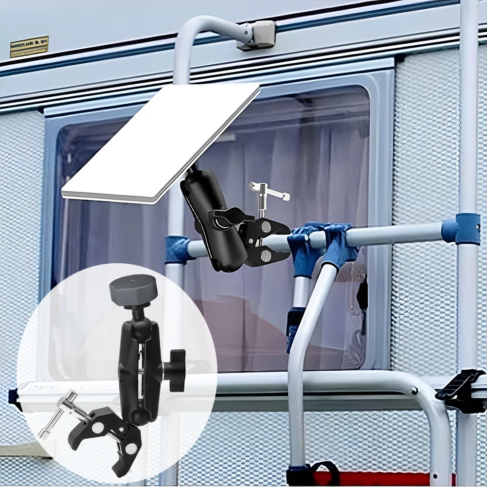 For Mini Mount Adjustable Clamp Bracket Kit Clamp Mount for RV Ladders Roof Rack Balcony
