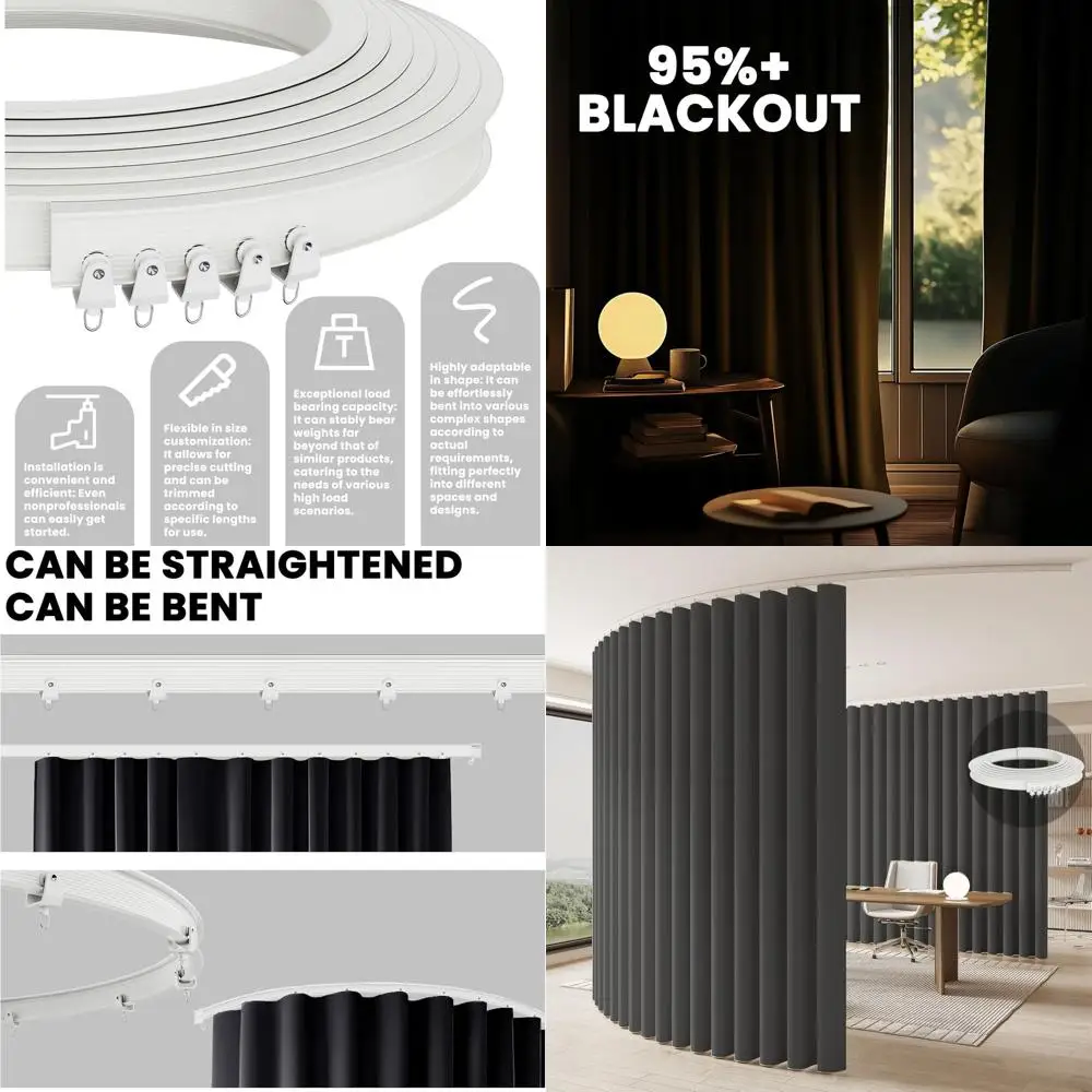 Разделитель комнаты серый 106x84 см с затемняющей шторой и белой направляющей - 1 шт.
Разделитель комнаты серый 106x84 см с затемняющей шторой и белой направляющей - 1 шт.