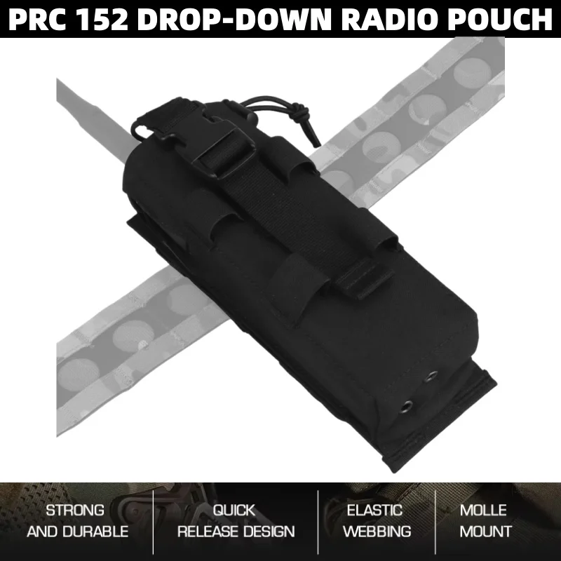Professional Drop-Down Radio Pouch | Secure Hunting-Grade Comms Holder | Compatible with PRC-152
Professional Drop-Down Radio Pouch | Secure Hunting-Grade Comms Holder | Compatible with PRC-152