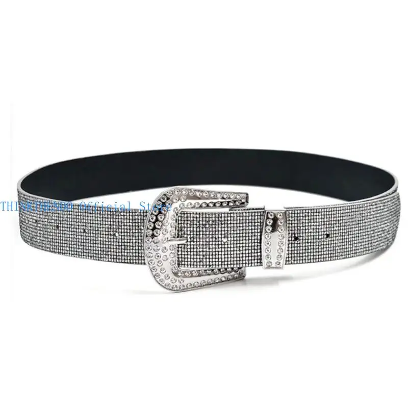39BB Shimmering Full Rhinestones Studded Waist Belt Pin Buckle Belt for Evening Party
39BB Shimmering Full Rhinestones Studded Waist Belt Pin Buckle Belt for Evening Party