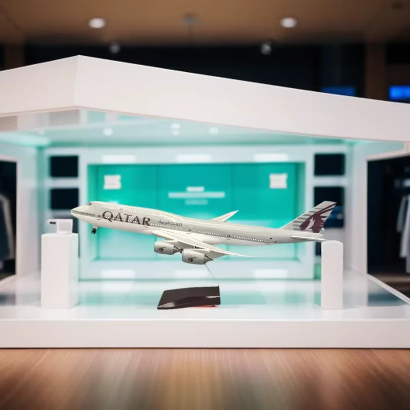 Scale Model Airplane1:150 Qatar Airlines 747-8 B747 Plane Model Toy Resin 47CM with LED Light(Touch or Sound Control) for Decor
Scale Model Airplane1:150 Qatar Airlines 747-8 B747 Plane Model Toy Resin 47CM with LED Light(Touch or Sound Control) for Decor
