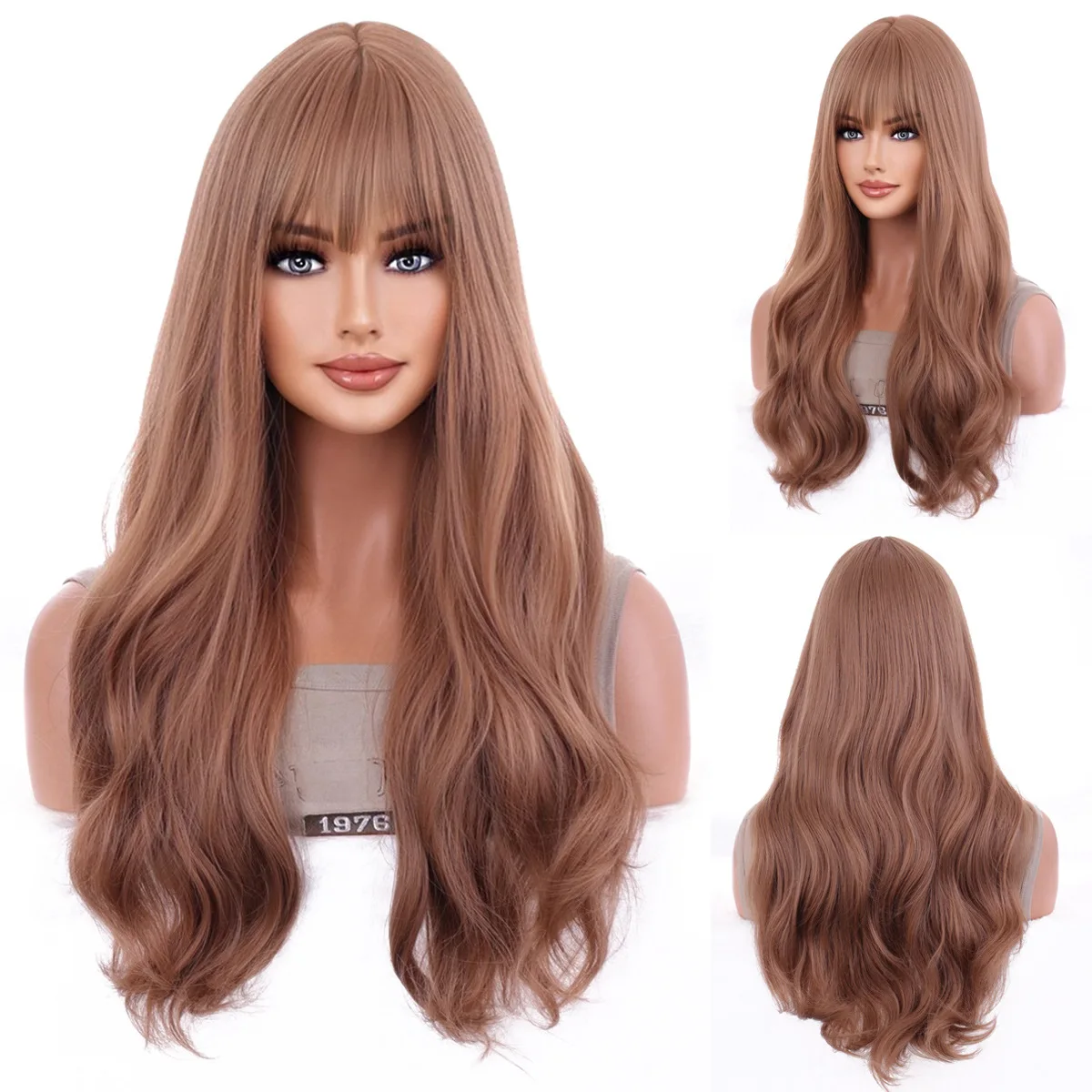 Hot-selling European and American wigs, women's long curly hair, big waves, natural whole chemical fiber wig cover
Hot-selling European and American wigs, women's long curly hair, big waves, natural whole chemical fiber wig cover