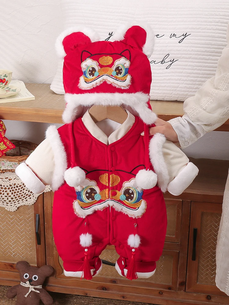 New Year Baby Rer Suit Infant Celebration Clothing Winter Birthday Outfit Festive Baby Onesie Commemorative Year Clothing
New Year Baby Rer Suit Infant Celebration Clothing Winter Birthday Outfit Festive Baby Onesie Commemorative Year Clothing