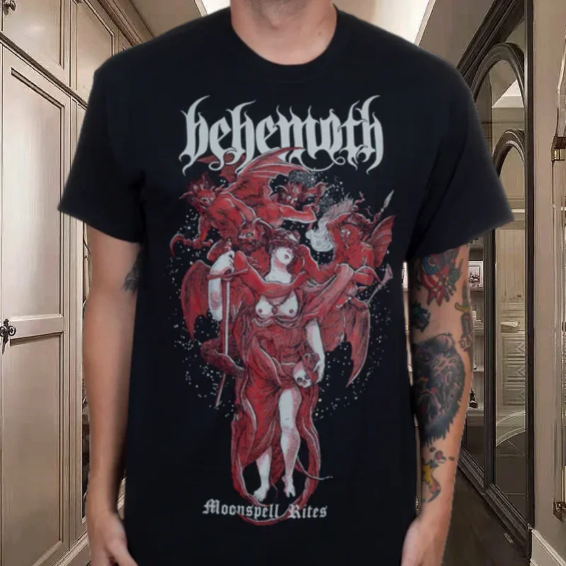BEHEMOTH Fashion Street Harajuku Y2K Top Cotton Printed Top 2025 Summer Large Size Breathable Shirt Men's AndWomen's Top T-Shirt
BEHEMOTH Fashion Street Harajuku Y2K Top Cotton Printed Top 2025 Summer Large Size Breathable Shirt Men's AndWomen's Top T-Shirt