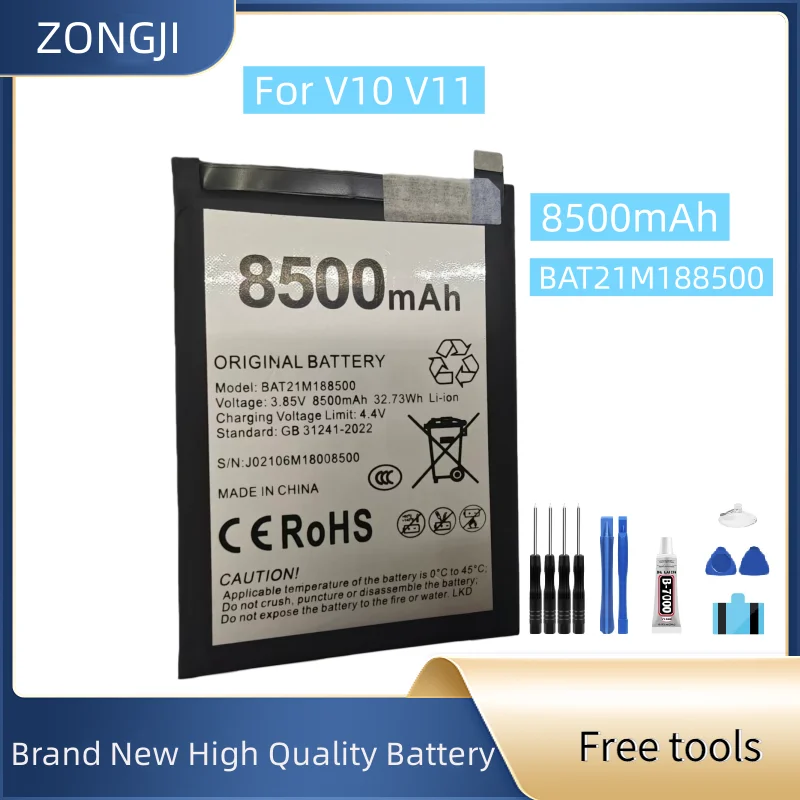 Новый аккумулятор BAT21M188500 8500 мАч для мобильного телефона V10 V11 + бесплатные инструменты
Новый аккумулятор BAT21M188500 8500 мАч для мобильного телефона V10 V11 + бесплатные инструменты
