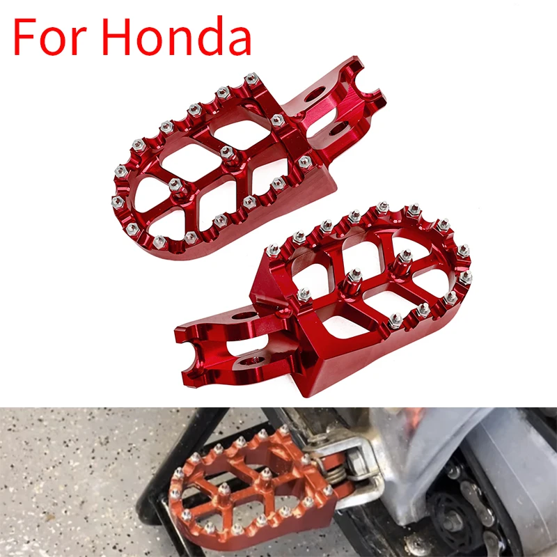 Motorcycle CNC FootRest Footpegs Foot Pegs Pedals For HONDA CR125 CR250 CRF150R CRF250R CRF250X CRF450R CRF450X CRF250L CRF250M
Motorcycle CNC FootRest Footpegs Foot Pegs Pedals For HONDA CR125 CR250 CRF150R CRF250R CRF250X CRF450R CRF450X CRF250L CRF250M
