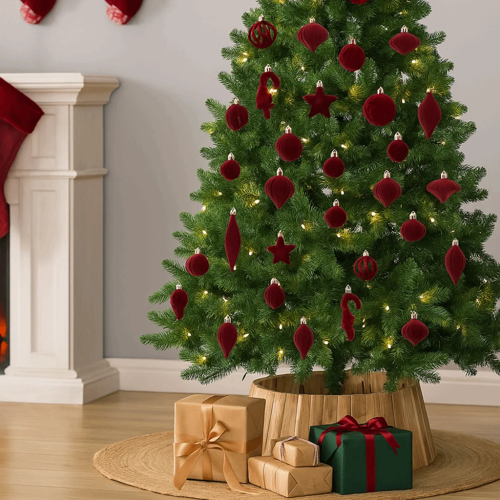 28Pcs Special-shaped Flocked Christmas Balls Hollow Out Reusable Christmas Tree Pendant Shatterproof Decorative
28Pcs Special-shaped Flocked Christmas Balls Hollow Out Reusable Christmas Tree Pendant Shatterproof Decorative