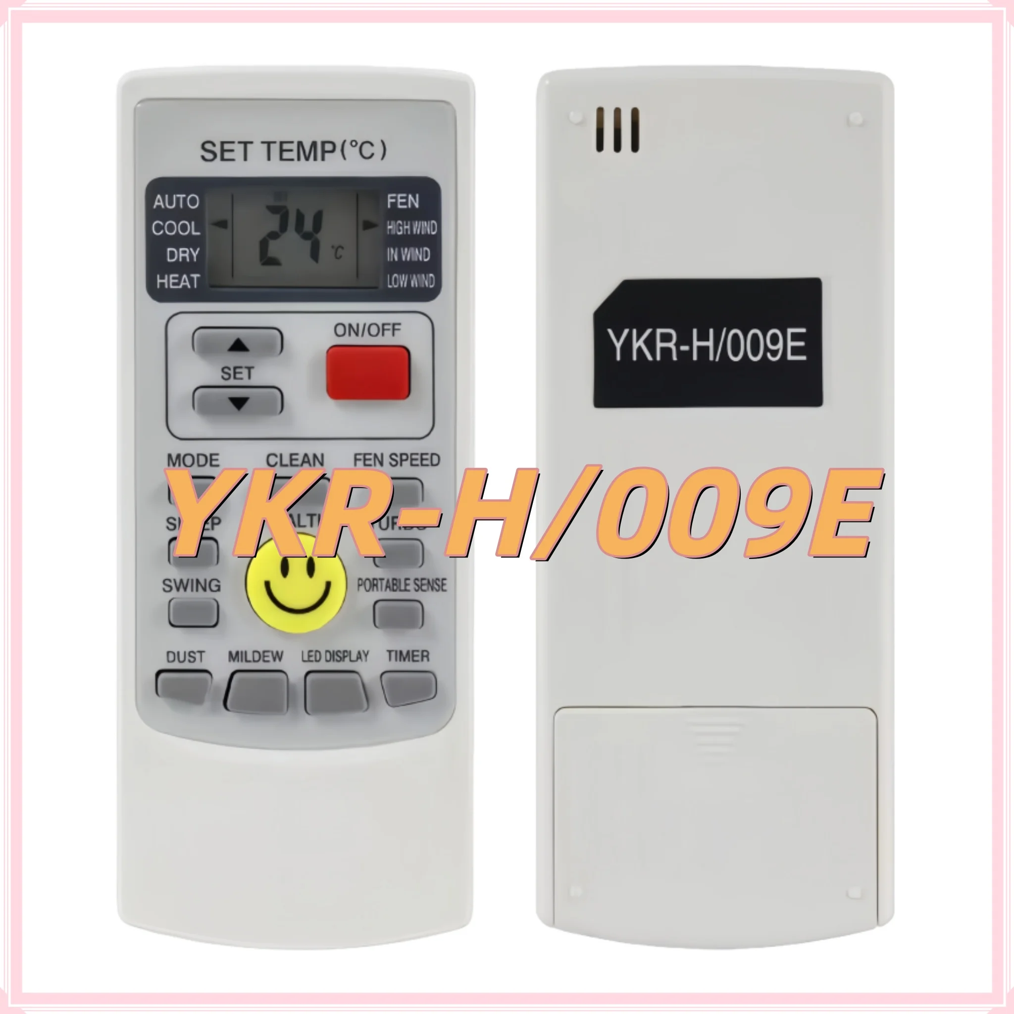 Dedicated Window AC Remote Control Replacement for Aux YKR-H Series YKR-H/010E YKR-H/008E YKR-H/009E YKR-H/011E YKR-H/208E
Dedicated Window AC Remote Control Replacement for Aux YKR-H Series YKR-H/010E YKR-H/008E YKR-H/009E YKR-H/011E YKR-H/208E
