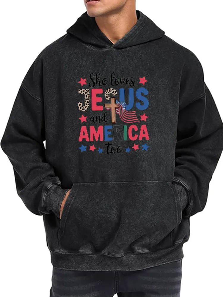 Мужская винтажная толстовка с капюшоном Love Jesus and American, пуловер с ретро-принтом, повседневная уличная одежда, мягкая ткань
Мужская винтажная толстовка с капюшоном Love Jesus and American, пуловер с ретро-принтом, повседневная уличная одежда, мягкая ткань