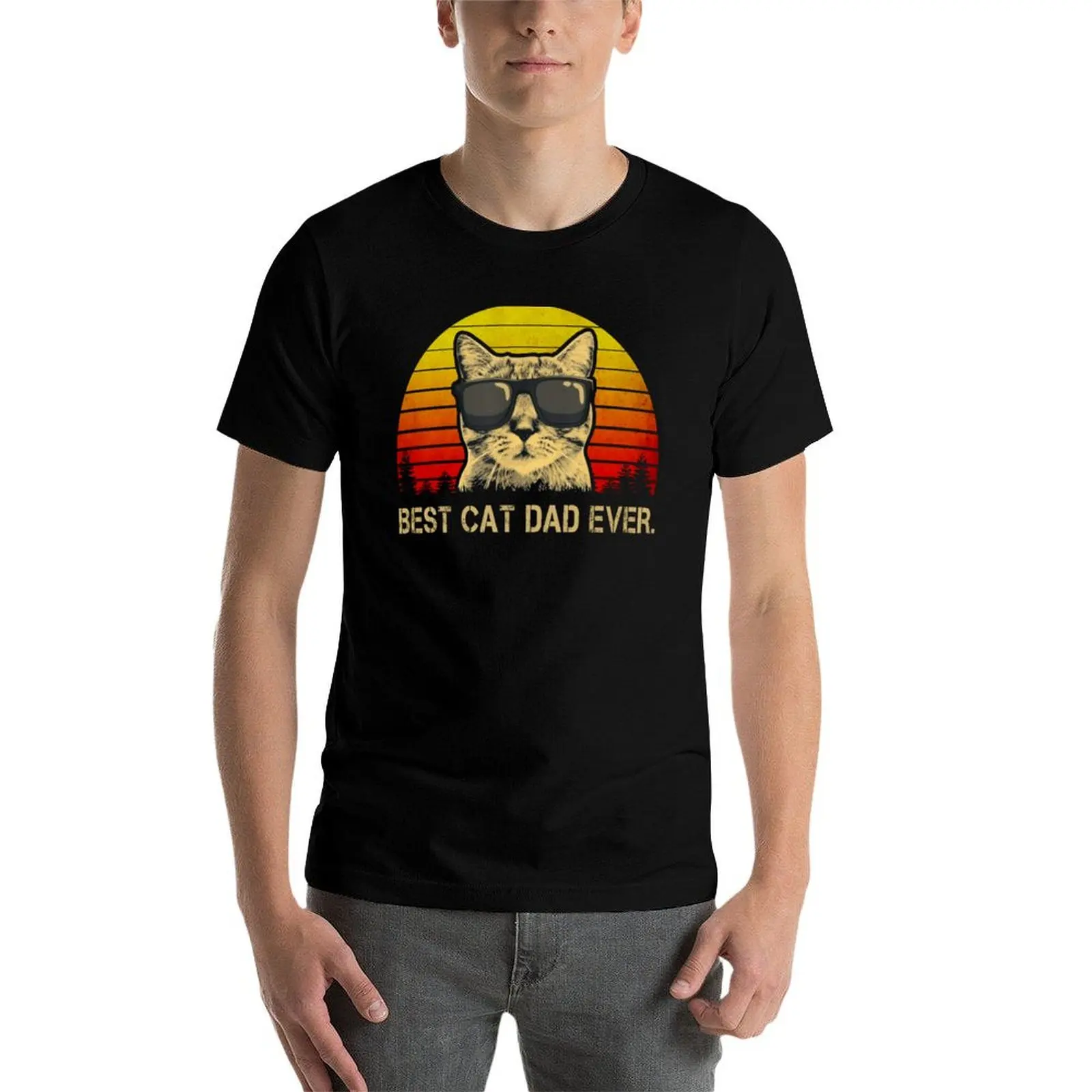 Vintage Best Cat Dad Ever T-Shirt t shirts for man slim fit essential t shirt t shirts cotton 100% T-Shirt
Vintage Best Cat Dad Ever T-Shirt t shirts for man slim fit essential t shirt t shirts cotton 100% T-Shirt