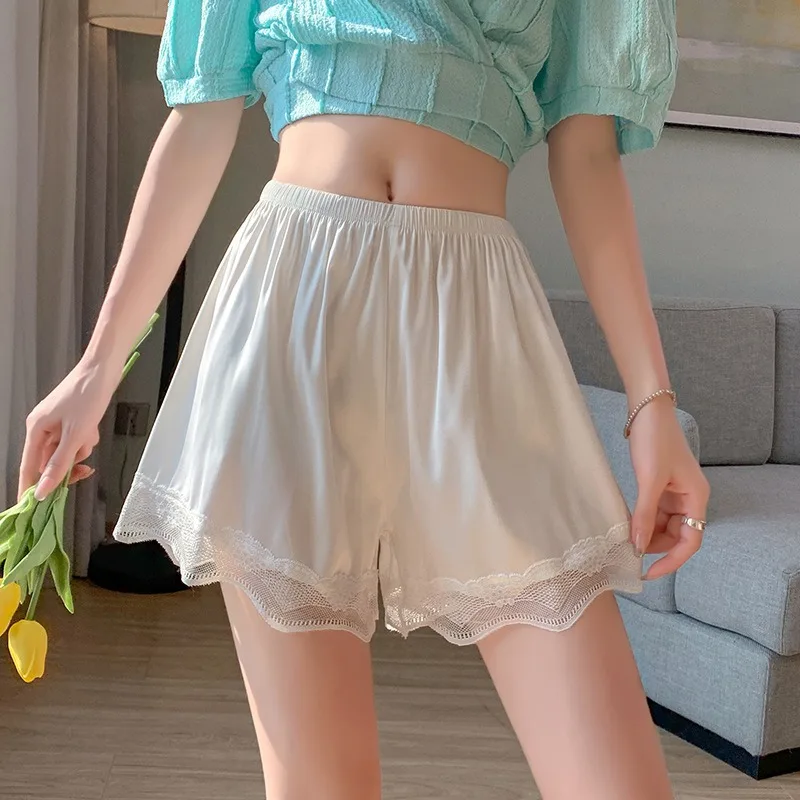 Lace Trim Safety Shorts 3 Inch Shorts Anti Exposure Wearable Outside Thin Summer Home Sleep Shorts Non Rolling
Lace Trim Safety Shorts 3 Inch Shorts Anti Exposure Wearable Outside Thin Summer Home Sleep Shorts Non Rolling