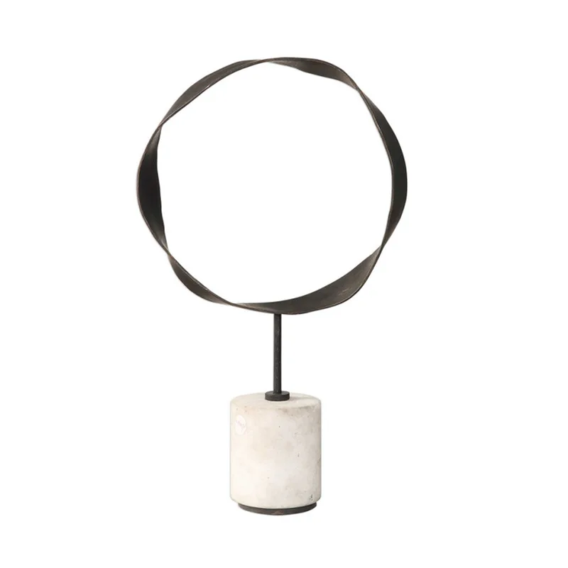 American light luxury stainless steel marble ornament soft decoration designer model room
American light luxury stainless steel marble ornament soft decoration designer model room