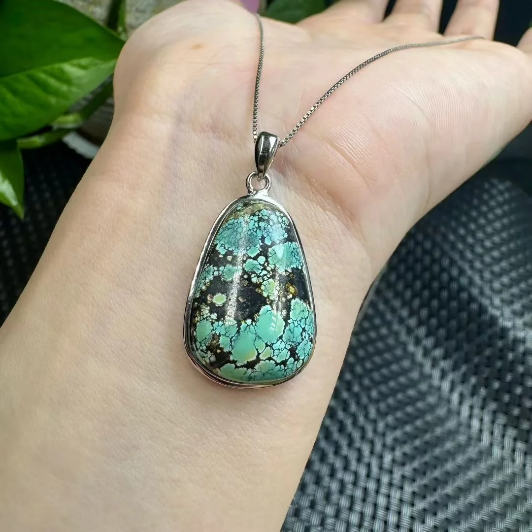 1 Pc Fengbaowu Natural Turquoise Pendant Water Drop 925 Sterling Silver Reiki Healing Stone Fashion Jewelry Gift For Women Men
1 Pc Fengbaowu Natural Turquoise Pendant Water Drop 925 Sterling Silver Reiki Healing Stone Fashion Jewelry Gift For Women Men