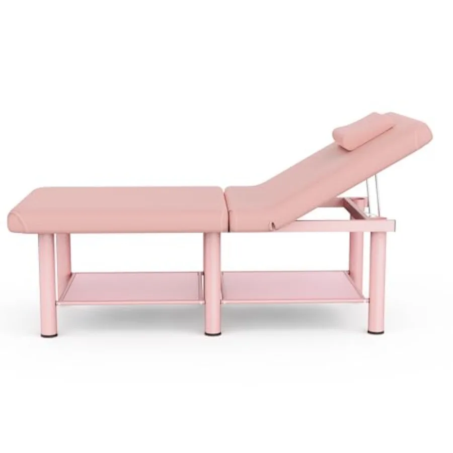 30.5in Wide × 75in Long Stationary Massage Table with Backrest and Storage Space, Metal Frame PU Leather for Treatment Table Ph
30.5in Wide × 75in Long Stationary Massage Table with Backrest and Storage Space, Metal Frame PU Leather for Treatment Table Ph