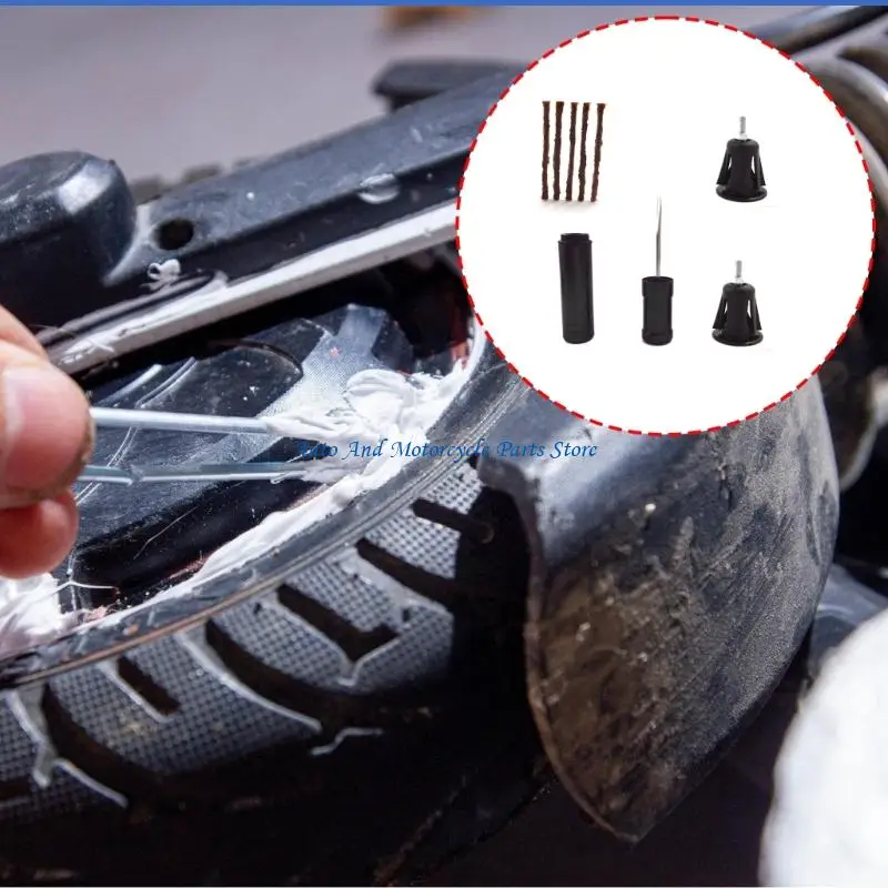 P9FD Tubeless Bike Tire Repair Tool with Bacon Strips for Road Bike and Mountain Bike Tires Repair Fix a Puncture Flat
P9FD Tubeless Bike Tire Repair Tool with Bacon Strips for Road Bike and Mountain Bike Tires Repair Fix a Puncture Flat