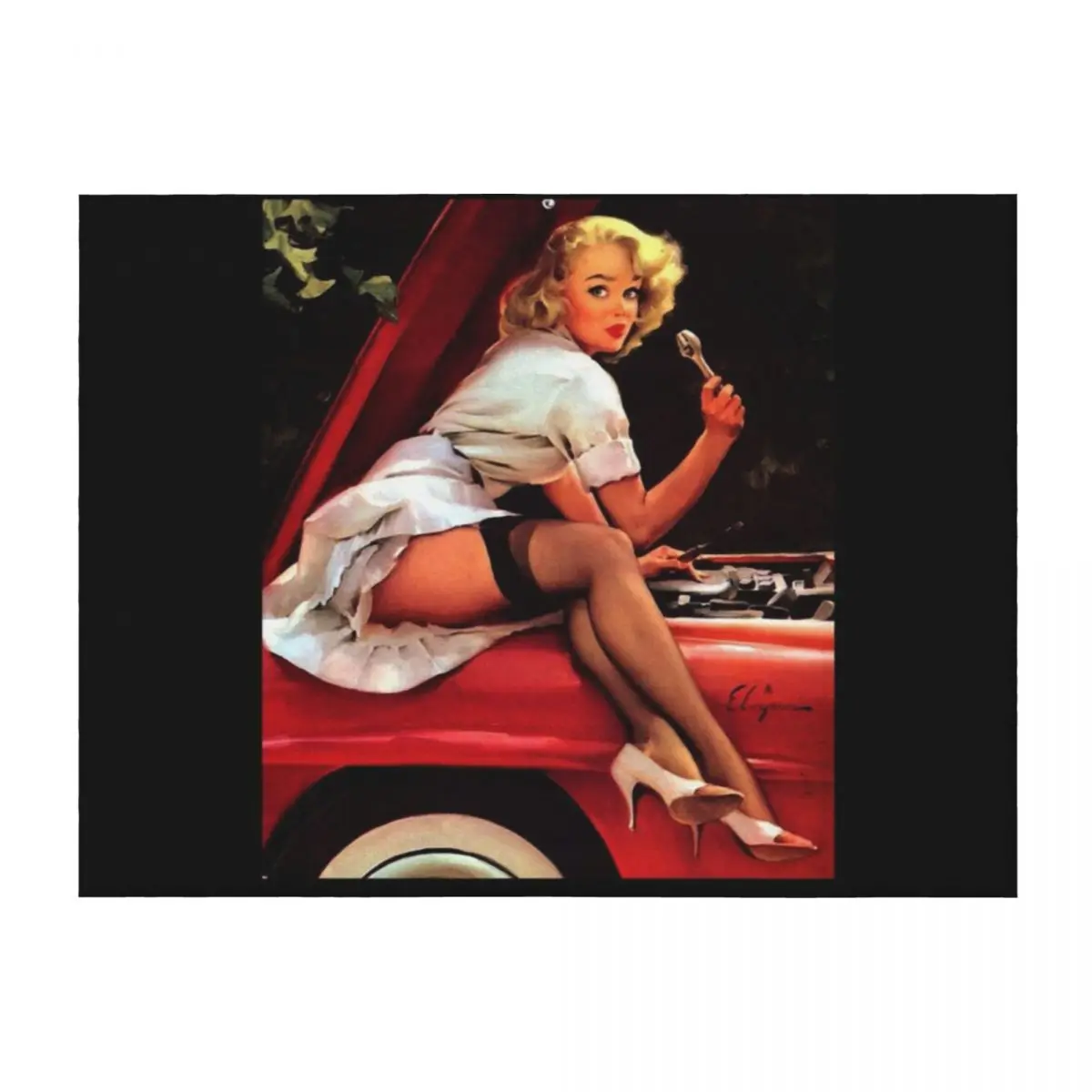 Gil Elvgren Mechanic Up Girl Essential Throw Blanket Multi-Purpose halloween Luxury Plush Blankets
Gil Elvgren Mechanic Up Girl Essential Throw Blanket Multi-Purpose halloween Luxury Plush Blankets