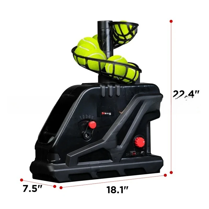 3809BH Tennis Machine, Maximum 30 Miles Per Hour, Adjustable Angle and Interval, Continuously Variable Transmission Switch
3809BH Tennis Machine, Maximum 30 Miles Per Hour, Adjustable Angle and Interval, Continuously Variable Transmission Switch