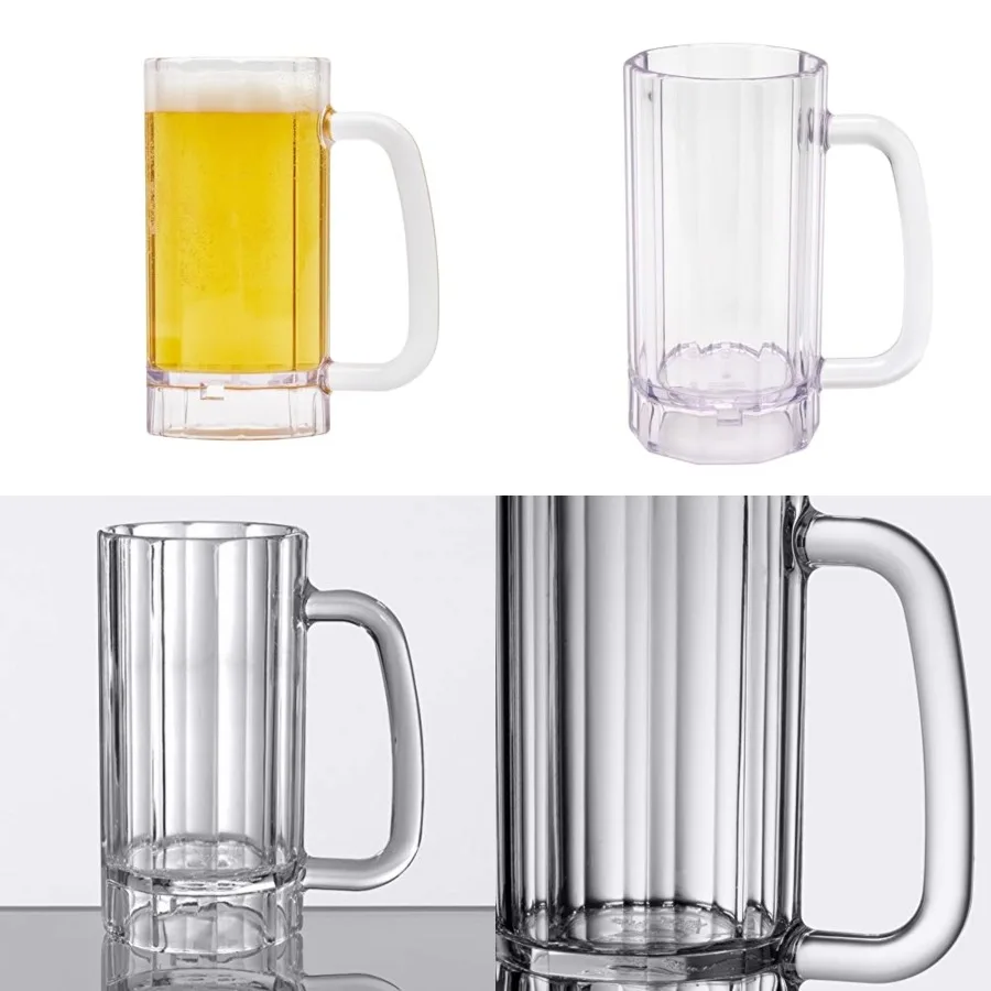 G.E.T. 00086-1-SAN-CL Shatter-Resistant Plastic Beer Mug/ Stein, Fluid, BPA Free Pack of 12,Clear
G.E.T. 00086-1-SAN-CL Shatter-Resistant Plastic Beer Mug/ Stein, Fluid, BPA Free Pack of 12,Clear