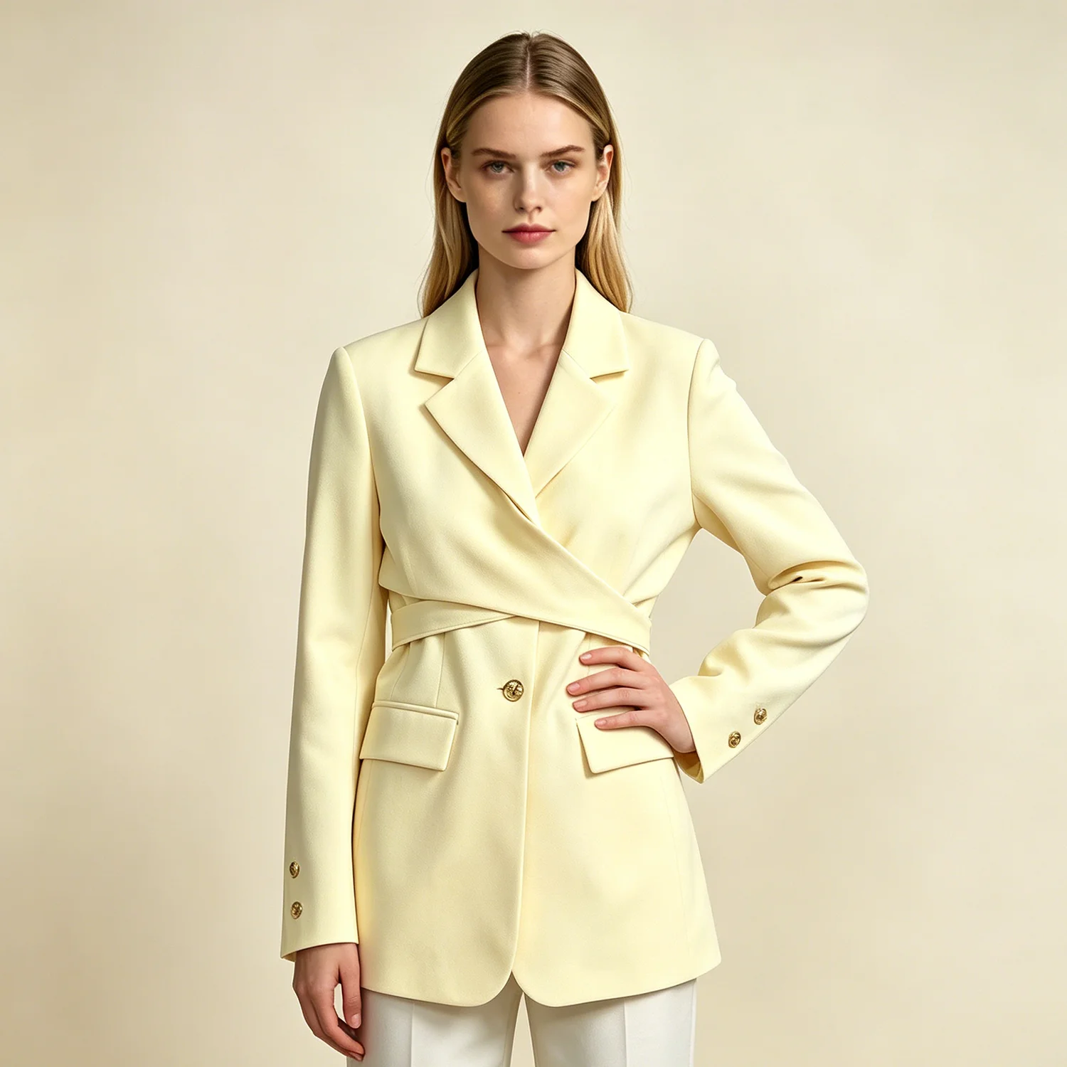 PUAL 2026 New Style Collarless Suit - Women's Two-Piece Set - Elegant Business Formal Jacket - Business Work Matching Outfit
PUAL 2026 New Style Collarless Suit - Women's Two-Piece Set - Elegant Business Formal Jacket - Business Work Matching Outfit