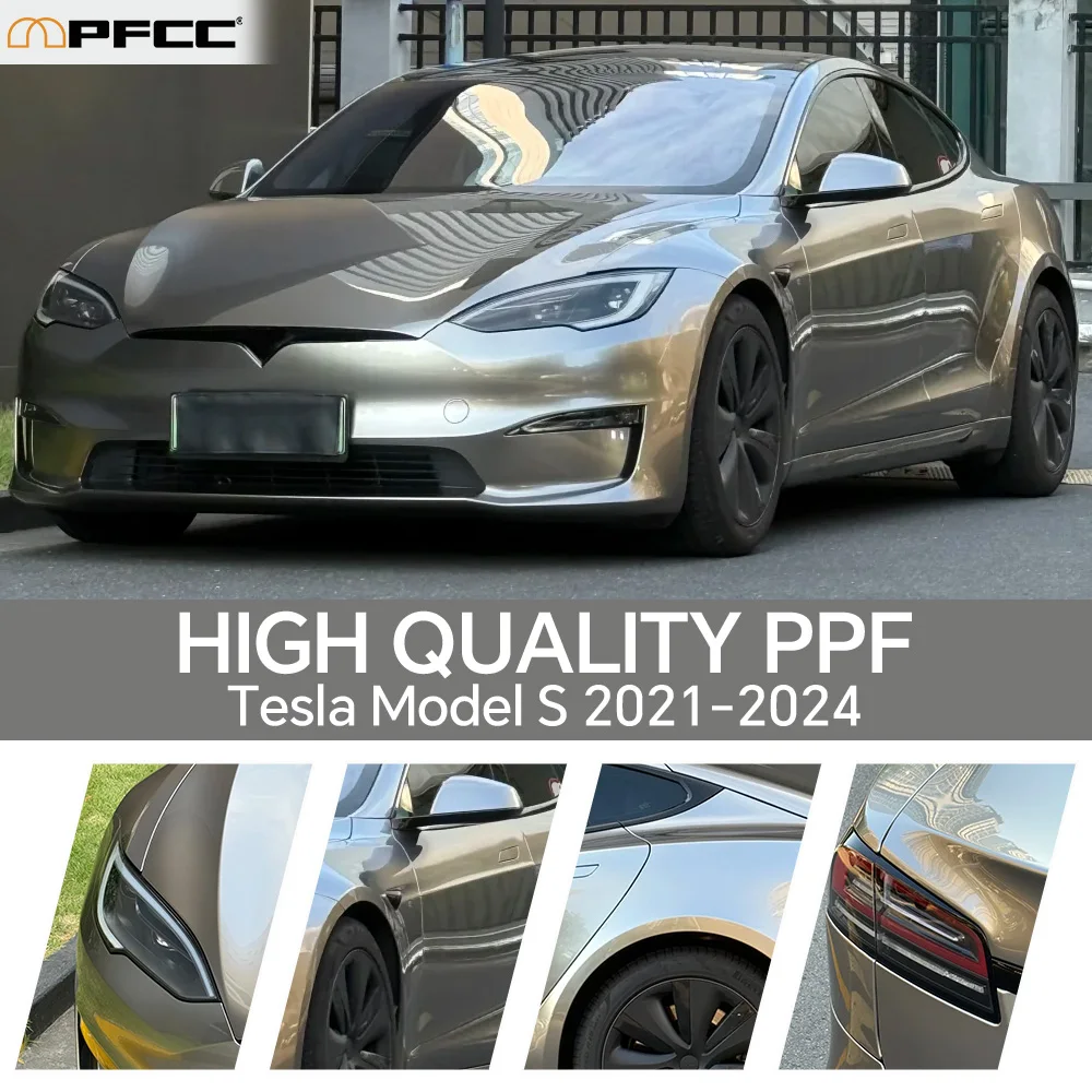 For Tesla Model S 2021-2024 TPU Paint Protection Film Pre-cut Clear PPF Car Body Anti-Scratch Invisible Repairable Self-adhesive
For Tesla Model S 2021-2024 TPU Paint Protection Film Pre-cut Clear PPF Car Body Anti-Scratch Invisible Repairable Self-adhesive