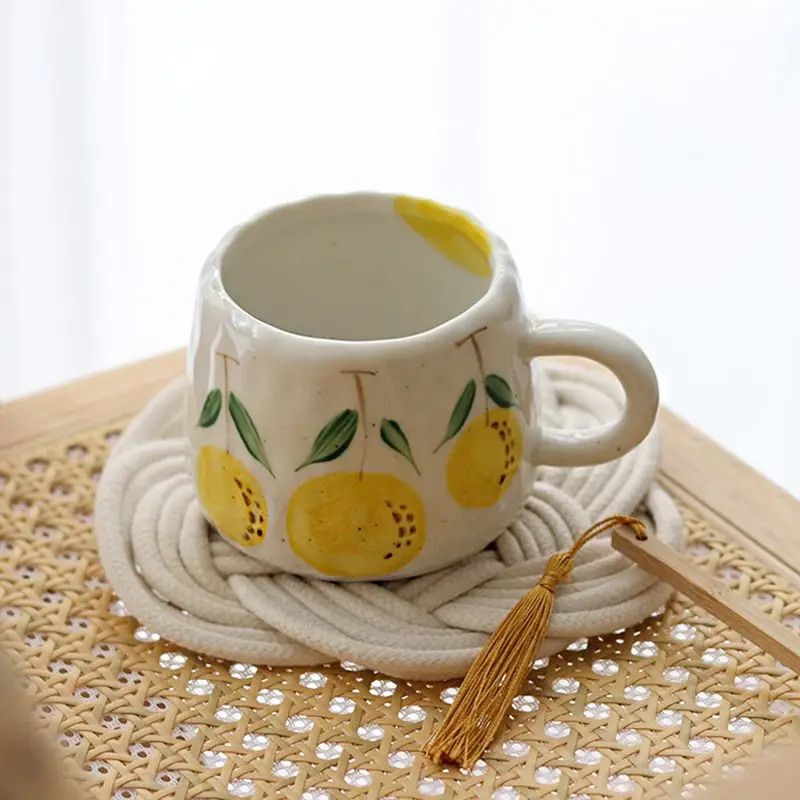 Cute Fruit Pattern Ceramic Mug Handheld Tea Coffee Cup for Breakfast Juice Milk Home Office Use Kitchen Accessory
Cute Fruit Pattern Ceramic Mug Handheld Tea Coffee Cup for Breakfast Juice Milk Home Office Use Kitchen Accessory