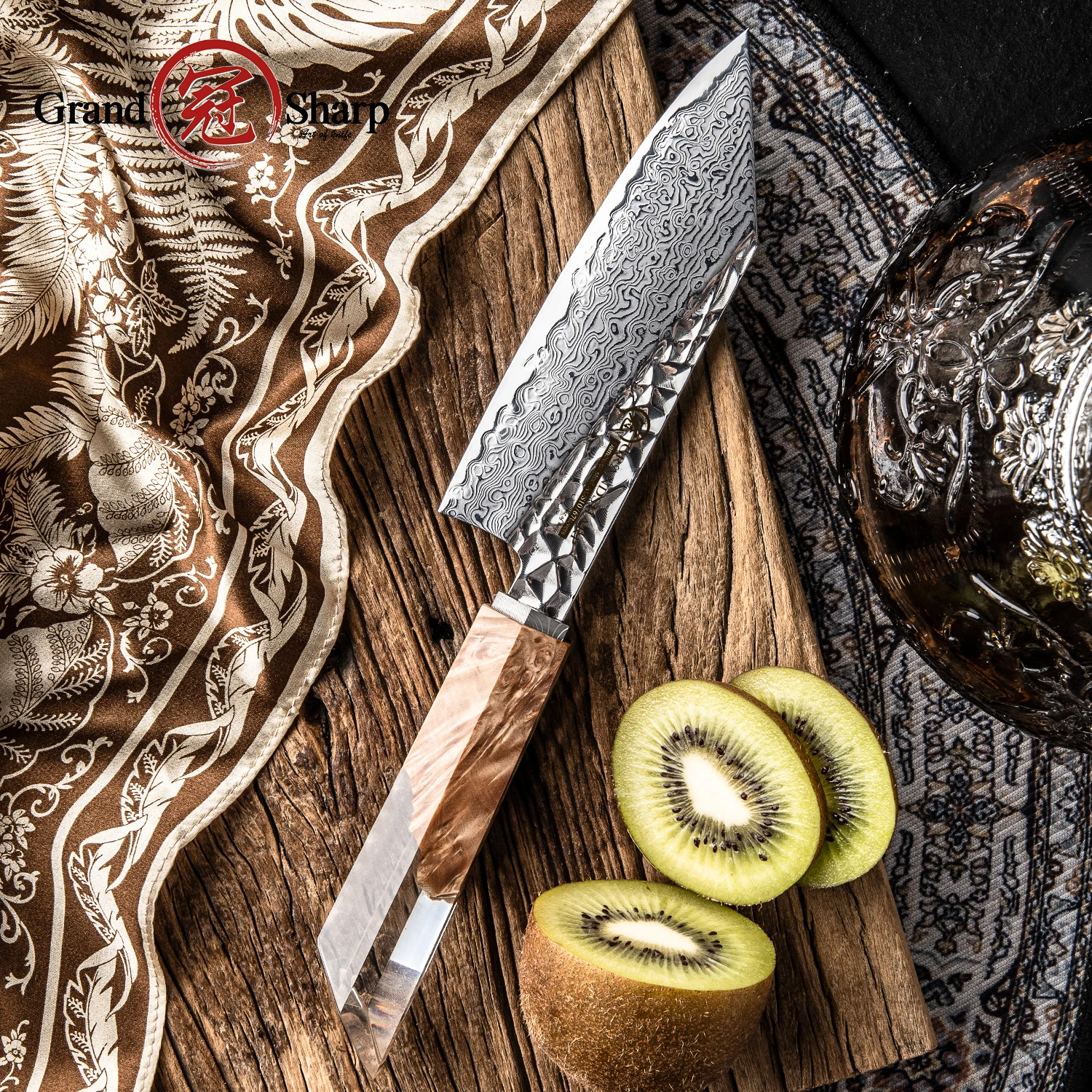 Кухонный нож GRANDSHARP Bunka 5,5 дюйма, 67 слоев дамасской стали, сердцевина AUS-10, рукоять из прозрачной смолы и дерева, подарок
Кухонный нож GRANDSHARP Bunka 5,5 дюйма, 67 слоев дамасской стали, сердцевина AUS-10, рукоять из прозрачной смолы и дерева, подарок