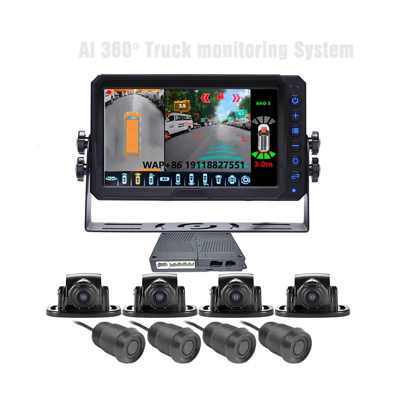 New 360 Degree Bird Eyes View Blind Spot Warning 360 Car for Heavy Duty Truck with Parking Sensor for School Bus
New 360 Degree Bird Eyes View Blind Spot Warning 360 Car for Heavy Duty Truck with Parking Sensor for School Bus