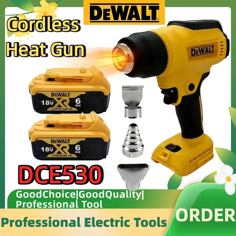 Dewalt DCE530 300W Cordless Heat Gun 20V Max Battery High Power Thermal Blower for Welding Shrink Wrapping
Dewalt DCE530 300W Cordless Heat Gun 20V Max Battery High Power Thermal Blower for Welding Shrink Wrapping
