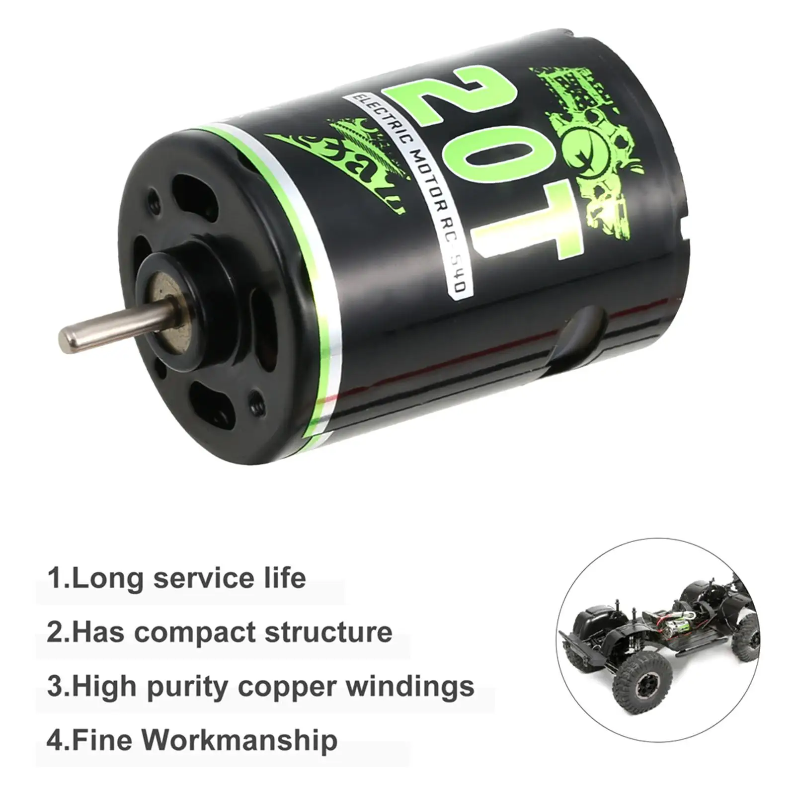 Brushed RC Crawler Motor High Torque 1 10 Scale Upgrade Parts for Rc Crawler Car 1 10 Diy Accessory
Brushed RC Crawler Motor High Torque 1 10 Scale Upgrade Parts for Rc Crawler Car 1 10 Diy Accessory
