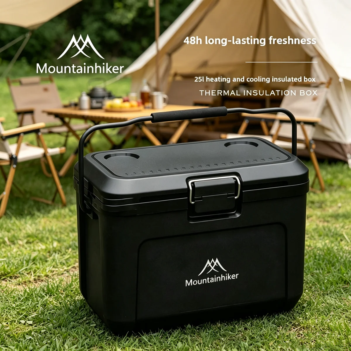 MOUNTAINHIKER 25L Black Incubator Handle Outdoor Camping Fishing Household Refrigeration Preservation Portable Car Storage Box
MOUNTAINHIKER 25L Black Incubator Handle Outdoor Camping Fishing Household Refrigeration Preservation Portable Car Storage Box