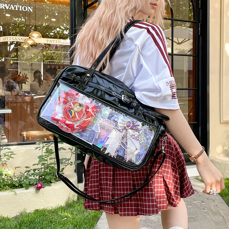 Richme JK Uniform Women Ita Bags 2025 Harajuku PU Large Capacity Crossbody Shoulder Bag DIY Anime Badge Commute Tote Bolso Mujer
Richme JK Uniform Women Ita Bags 2025 Harajuku PU Large Capacity Crossbody Shoulder Bag DIY Anime Badge Commute Tote Bolso Mujer