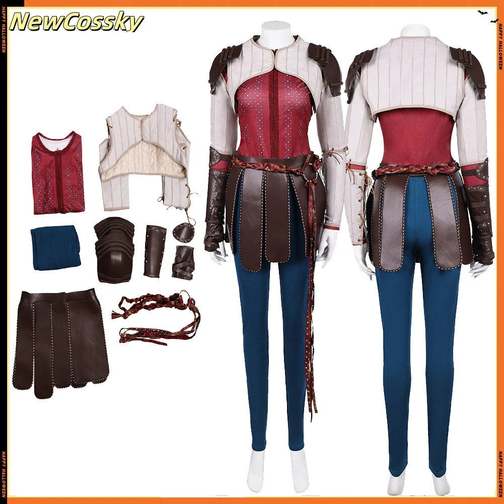 Astrid Disguise Uniform Movie Train Roleplay Dragon Costume Women Cosplay Coat Pants Wristband Outfit Halloween Carnival Suit
Astrid Disguise Uniform Movie Train Roleplay Dragon Costume Women Cosplay Coat Pants Wristband Outfit Halloween Carnival Suit